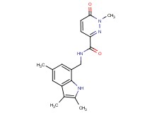 1-methyl-6-oxo-N-[(2,3,5-trimethyl-1H-indol-7-yl)methyl]-1,6-dihydropyridazine-3-carboxamide