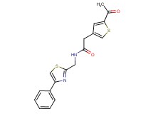 2-(5-acetyl-3-thienyl)-N-[(4-phenyl-1,3-thiazol-2-yl)methyl]acetamide