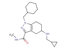 1-(cyclohexylmethyl)-5-[(cyclopropylmethyl)amino]-N-methyl-4,5,6,7-tetrahydro-1H-indazole-3-carboxamide