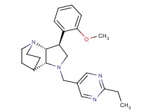 (2R*,3S*,6R*)-5-[(2-ethyl-5-pyrimidinyl)methyl]-3-(2-methoxyphenyl)-1,5-diazatricyclo[5.2.2.0~2,6~]undecane