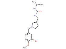 N-{[1-(3-hydroxy-4-methoxybenzyl)pyrrolidin-3-yl]methyl}-N'-isopropylurea