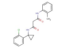 N-[1-(2-chlorophenyl)cyclopropyl]-N'-(2-methylphenyl)malonamide