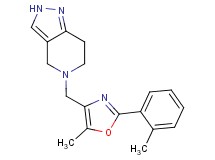 5-{[5-methyl-2-(2-methylphenyl)-1,3-oxazol-4-yl]methyl}-4,5,6,7-tetrahydro-2H-pyrazolo[4,3-c]pyridine