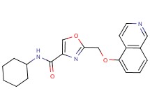 N-cyclohexyl-2-[(5-isoquinolinyloxy)methyl]-1,3-oxazole-4-carboxamide