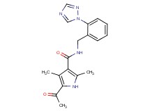 5-acetyl-2,4-dimethyl-N-[2-(1H-1,2,4-triazol-1-yl)benzyl]-1H-pyrrole-3-carboxamide