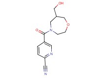 5-{[6-(hydroxymethyl)-1,4-oxazepan-4-yl]carbonyl}pyridine-2-carbonitrile