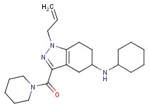 1-allyl-N-cyclohexyl-3-(1-piperidinylcarbonyl)-4,5,6,7-tetrahydro-1H-indazol-5-amine