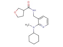 N-({2-[cyclohexyl(methyl)amino]-3-pyridinyl}methyl)tetrahydro-3-furancarboxamide