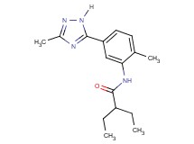 2-ethyl-N-[2-methyl-5-(3-methyl-1H-1,2,4-triazol-5-yl)phenyl]butanamide