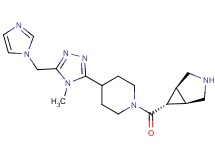 rel-(1R,5S,6r)-6-({4-[5-(1H-imidazol-1-ylmethyl)-4-methyl-4H-1,2,4-triazol-3-yl]-1-piperidinyl}carbonyl)-3-azabicyclo[3.1.0]hexane dihydrochloride