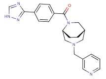 (1S*,5R*)-3-(pyridin-3-ylmethyl)-6-[4-(1H-1,2,4-triazol-3-yl)benzoyl]-3,6-diazabicyclo[3.2.2]nonane