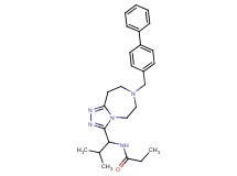 N-{1-[7-(4-biphenylylmethyl)-6,7,8,9-tetrahydro-5H-[1,2,4]triazolo[4,3-d][1,4]diazepin-3-yl]-2-methylpropyl}propanamide