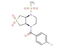 (4aS*,7aR*)-1-(4-fluorobenzoyl)-4-(methylsulfonyl)octahydrothieno[3,4-b]pyrazine 6,6-dioxide
