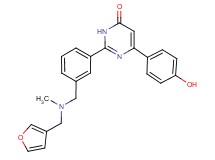 2-(3-{[(3-furylmethyl)(methyl)amino]methyl}phenyl)-6-(4-hydroxyphenyl)-4(3H)-pyrimidinone