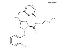 (4R)-1-(2-chlorobenzyl)-4-[(3-fluorobenzyl)amino]-N-(2-methoxyethyl)-L-prolinamide