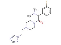 (1-(3-fluorophenyl)-2-oxo-2-{4-[2-(1H-1,2,4-triazol-1-yl)ethyl]-1-piperazinyl}ethyl)dimethylamine