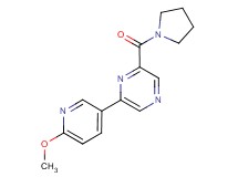 2-(6-methoxypyridin-3-yl)-6-(pyrrolidin-1-ylcarbonyl)pyrazine