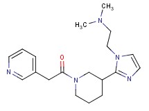 N,N-dimethyl-2-{2-[1-(pyridin-3-ylacetyl)piperidin-3-yl]-1H-imidazol-1-yl}ethanamine