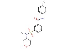 N-(4-methylphenyl)-3-{[methyl(tetrahydro-2H-pyran-4-yl)amino]sulfonyl}benzamide