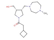 {(3R*,4R*)-1-(cyclobutylacetyl)-4-[(4-methyl-1,4-diazepan-1-yl)methyl]-3-pyrrolidinyl}methanol