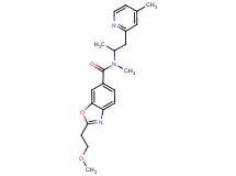 2-(2-methoxyethyl)-N-methyl-N-[1-methyl-2-(4-methylpyridin-2-yl)ethyl]-1,3-benzoxazole-6-carboxamide