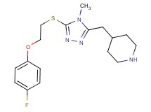 4-[(5-{[2-(4-fluorophenoxy)ethyl]thio}-4-methyl-4H-1,2,4-triazol-3-yl)methyl]piperidine hydrochloride