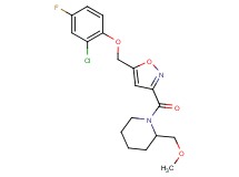 1-({5-[(2-chloro-4-fluorophenoxy)methyl]-3-isoxazolyl}carbonyl)-2-(methoxymethyl)piperidine