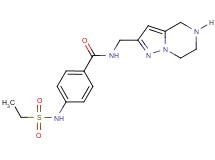 4-[(ethylsulfonyl)amino]-N-(4,5,6,7-tetrahydropyrazolo[1,5-a]pyrazin-2-ylmethyl)benzamide hydrochloride