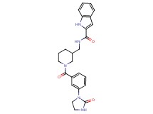 N-({1-[3-(2-oxo-1-imidazolidinyl)benzoyl]-3-piperidinyl}methyl)-1H-indole-2-carboxamide