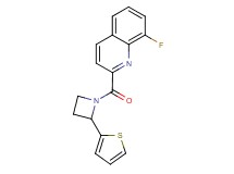 8-fluoro-2-{[2-(2-thienyl)-1-azetidinyl]carbonyl}quinoline