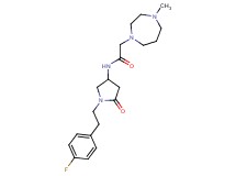 N-{1-[2-(4-fluorophenyl)ethyl]-5-oxopyrrolidin-3-yl}-2-(4-methyl-1,4-diazepan-1-yl)acetamide