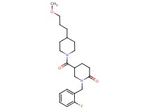 1-(2-fluorobenzyl)-5-{[4-(3-methoxypropyl)-1-piperidinyl]carbonyl}-2-piperidinone