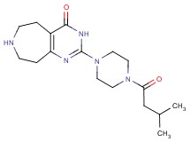 2-[4-(3-methylbutanoyl)piperazin-1-yl]-3,5,6,7,8,9-hexahydro-4H-pyrimido[4,5-d]azepin-4-one