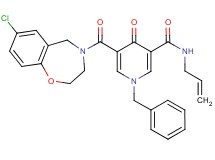 N-allyl-1-benzyl-5-[(7-chloro-2,3-dihydro-1,4-benzoxazepin-4(5H)-yl)carbonyl]-4-oxo-1,4-dihydro-3-pyridinecarboxamide