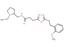 N-[(1-ethyl-2-pyrrolidinyl)methyl]-3-{5-[2-(2-methoxyphenyl)ethyl]-1,3,4-oxadiazol-2-yl}propanamide