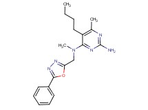 5-butyl-N~4~,6-dimethyl-N~4~-[(5-phenyl-1,3,4-oxadiazol-2-yl)methyl]pyrimidine-2,4-diamine
