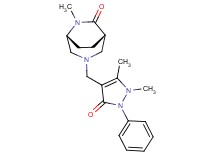 (1S*,5R*)-3-[(1,5-dimethyl-3-oxo-2-phenyl-2,3-dihydro-1H-pyrazol-4-yl)methyl]-6-methyl-3,6-diazabicyclo[3.2.2]nonan-7-one