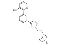 (1S*,4S*)-2-(2-{3-[3-(3-methyl-2-pyridinyl)phenyl]-1H-pyrazol-1-yl}ethyl)-2-azabicyclo[2.2.1]heptane
