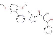 1-[4-(2,5-dimethoxyphenyl)-2-pyrimidinyl]-N-(2-hydroxy-2-phenylethyl)-N,5-dimethyl-1H-pyrazole-4-carboxamide