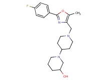 1'-{[2-(4-fluorophenyl)-5-methyl-1,3-oxazol-4-yl]methyl}-1,4'-bipiperidin-3-ol