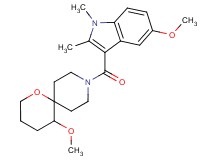 5-methoxy-9-[(5-methoxy-1,2-dimethyl-1H-indol-3-yl)carbonyl]-1-oxa-9-azaspiro[5.5]undecane