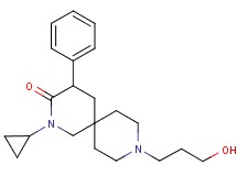2-cyclopropyl-9-(3-hydroxypropyl)-4-phenyl-2,9-diazaspiro[5.5]undecan-3-one