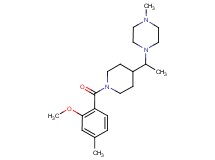 1-{1-[1-(2-methoxy-4-methylbenzoyl)-4-piperidinyl]ethyl}-4-methylpiperazine