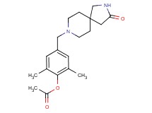 2,6-dimethyl-4-[(3-oxo-2,8-diazaspiro[4.5]dec-8-yl)methyl]phenyl acetate
