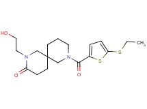 8-{[5-(ethylthio)-2-thienyl]carbonyl}-2-(2-hydroxyethyl)-2,8-diazaspiro[5.5]undecan-3-one