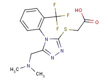 ({5-[(dimethylamino)methyl]-4-[2-(trifluoromethyl)phenyl]-4H-1,2,4-triazol-3-yl}thio)acetic acid