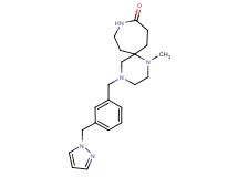 1-methyl-4-[3-(1H-pyrazol-1-ylmethyl)benzyl]-1,4,9-triazaspiro[5.6]dodecan-10-one