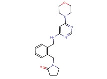1-(2-{[(6-morpholin-4-ylpyrimidin-4-yl)amino]methyl}benzyl)pyrrolidin-2-one