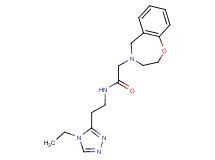 2-(2,3-dihydro-1,4-benzoxazepin-4(5H)-yl)-N-[2-(4-ethyl-4H-1,2,4-triazol-3-yl)ethyl]acetamide