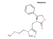 (4S)-3-{[1-(2-methoxyethyl)-1H-imidazol-5-yl]methyl}-4-phenyl-1,3-oxazolidin-2-one